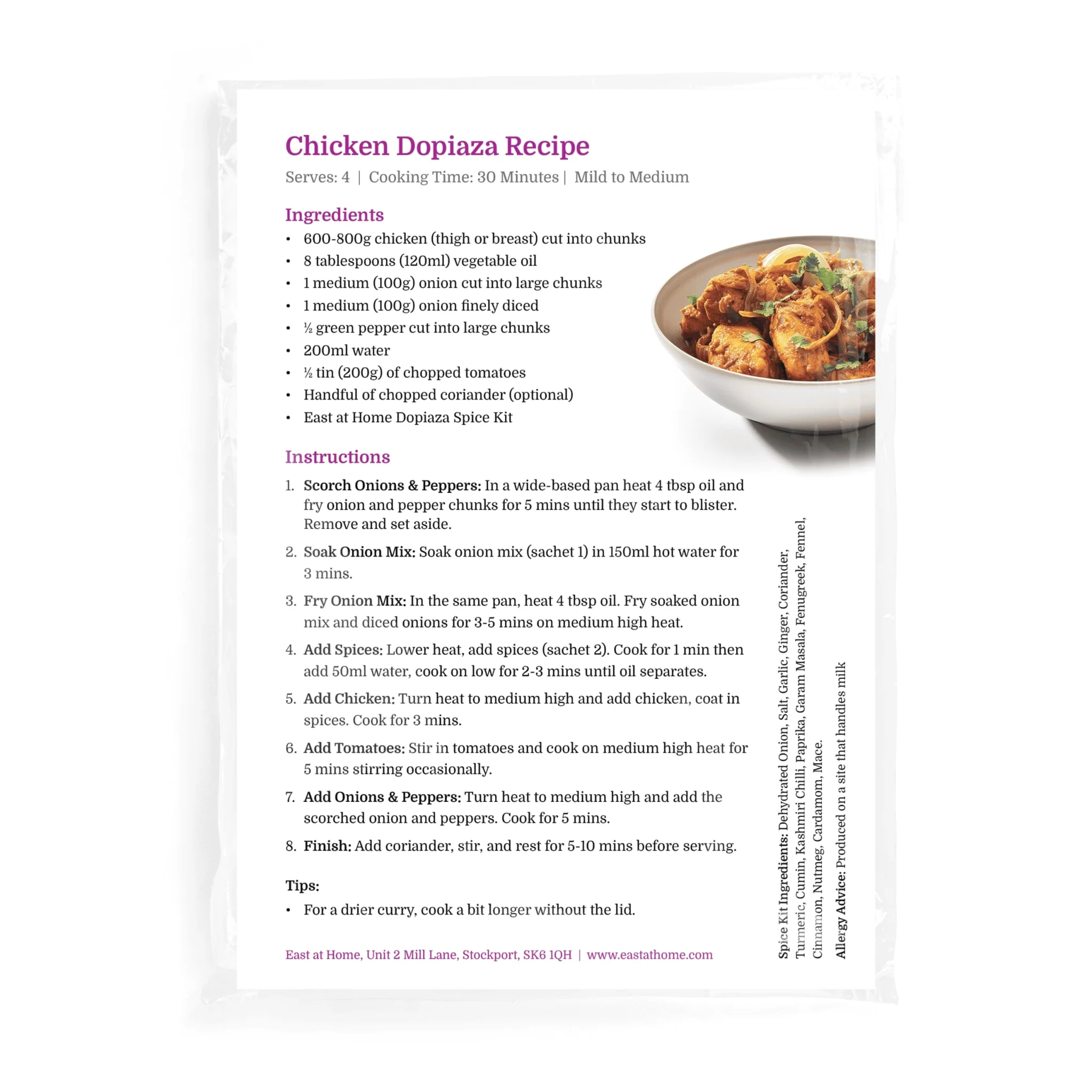 Dopiaza Spice Kit - Image 2
