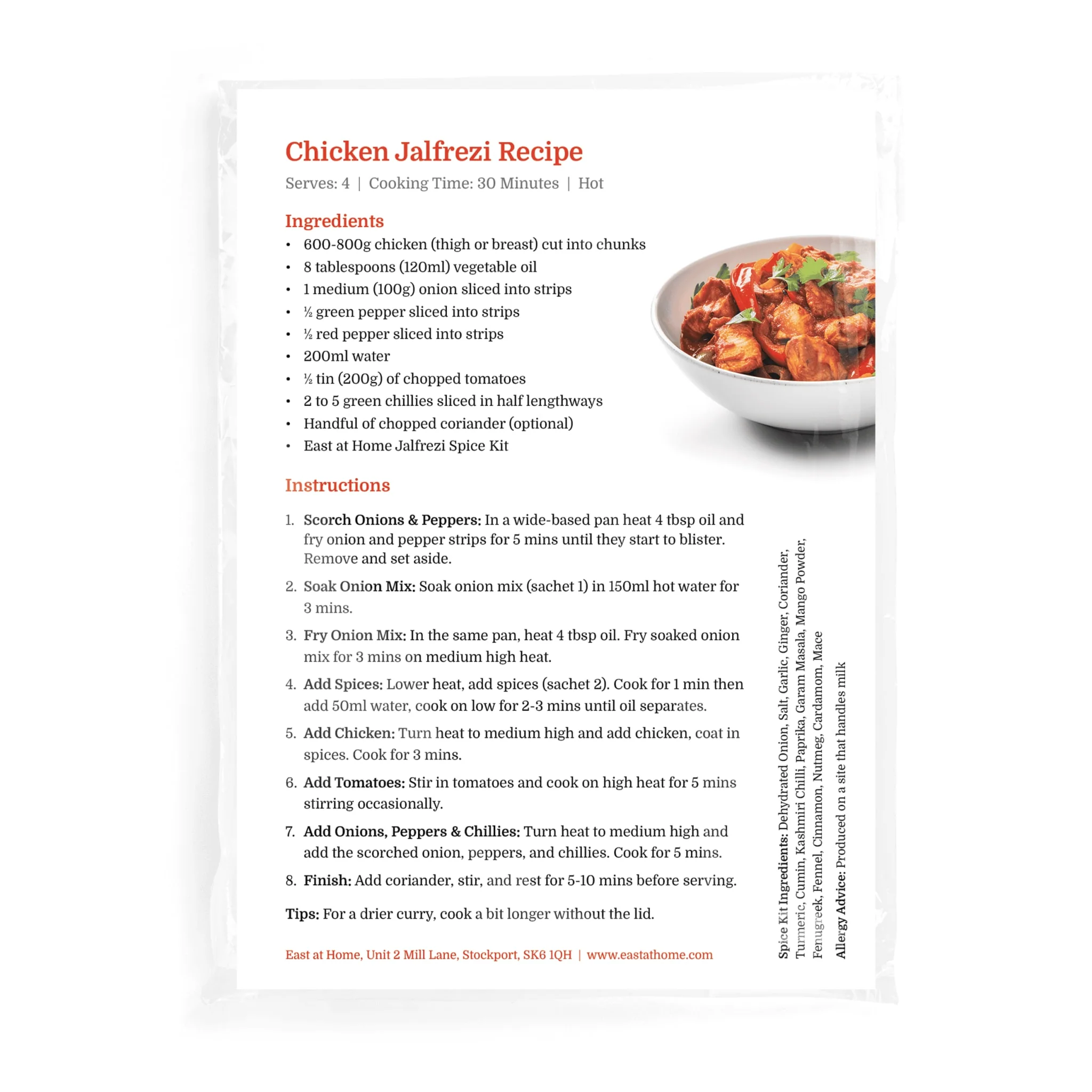 Jalfrezi Spice Kit - Image 2